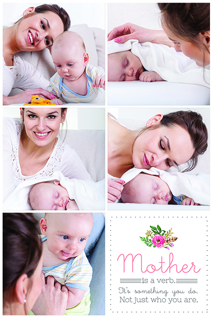 Canvas Art - Mother's Day - Collage - Mum and Baby
