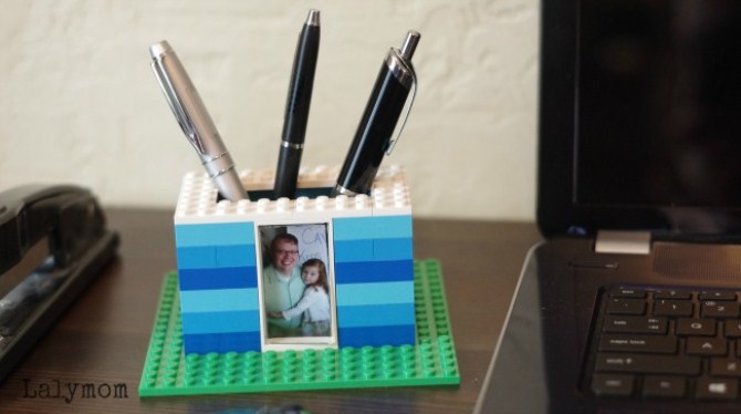 Personalised Father Day Gift - Diy Lego Pen Holder