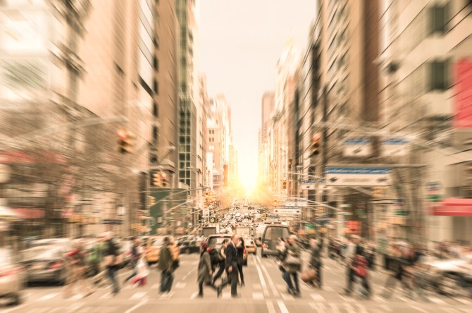 Urban Photography - Manhattan Crowd