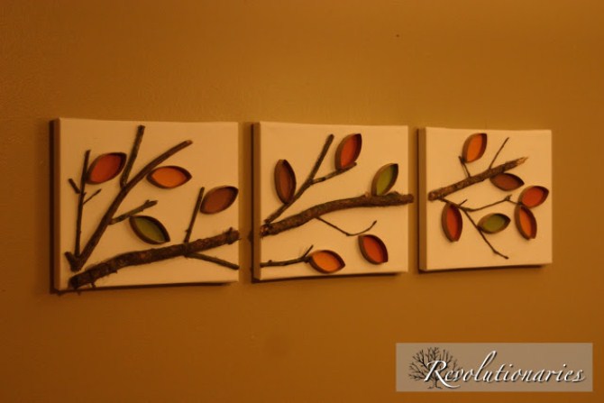 Streched Canvas Ideas - Paper Rolls