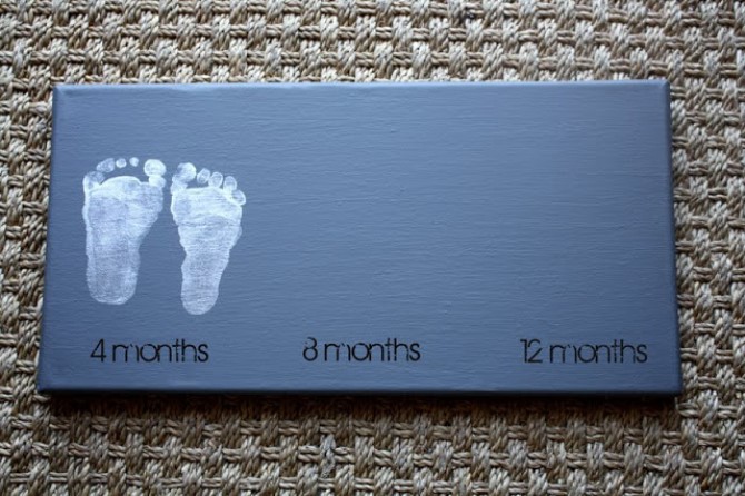 Printed Canvas - Growing Footprints