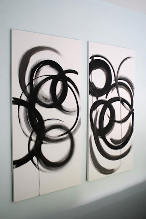 DIY Canvas Art Ideas - Abstract Groucho Marx