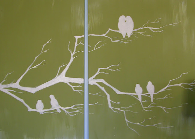 DIY Canvas Art Ideas - Branches Birds