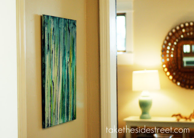 DIY Canvas Art Ideas - Drip Painting