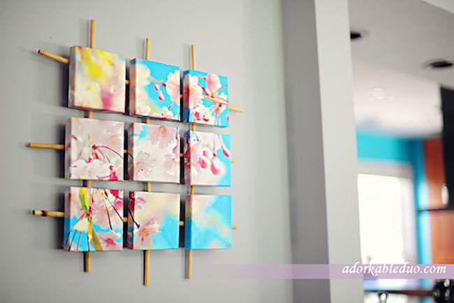 DIY Canvas Art Ideas - Sectioned