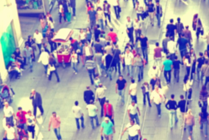 Urban Photography - Blurred Crowd