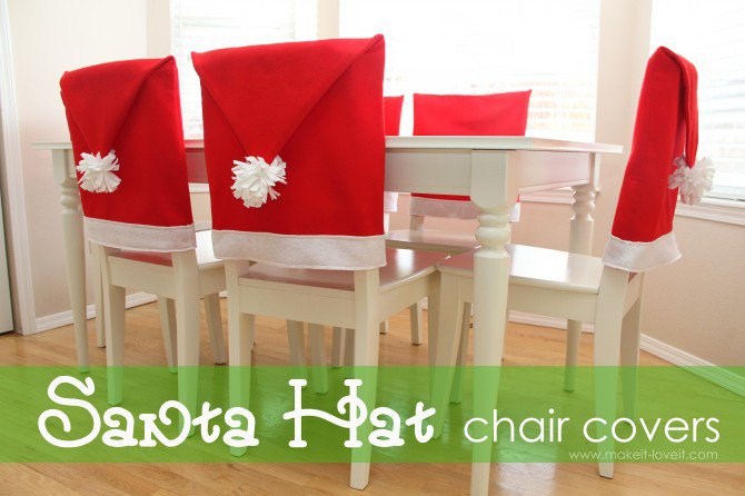 Diy Christmas Decorations - Santa Hat Cover