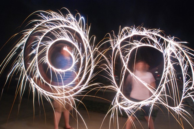 Fun Photography - Sparkler Art