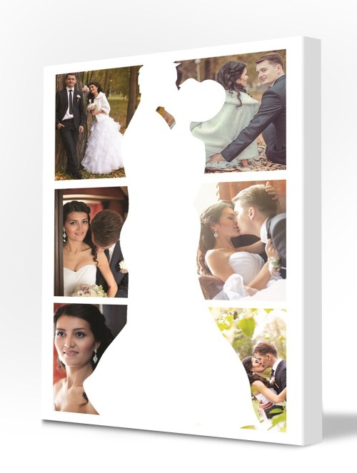 Photo Collage Ideas - Wedding Silhouette