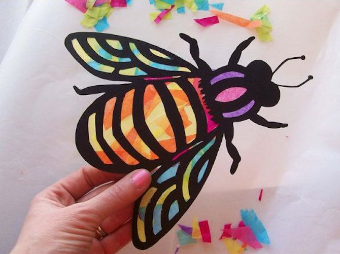 Paper Crafts - Stained Glass Fly