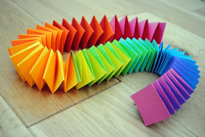 Paper Crafts - Rainbow Garland