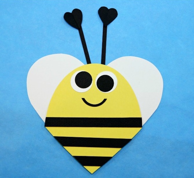 Paper Crafts - Heart Bee