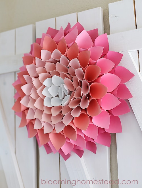 Paper Crafts - Pink Wreath