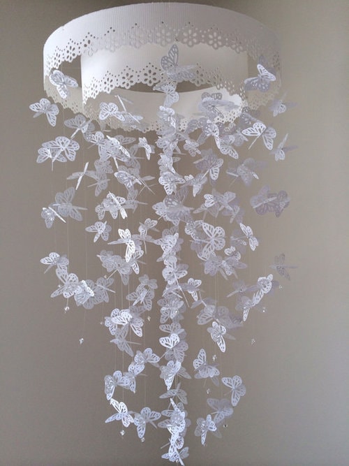 Paper Crafts - White Butterflies