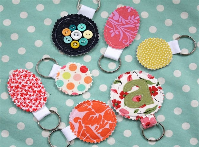 Craft Ideas For Adults - Fabric Keychain