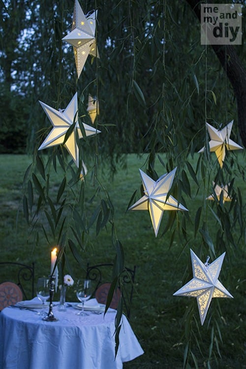 Craft Ideas For Adults - Paper Star Lanterns