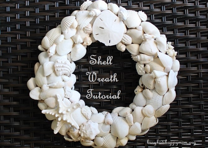 Craft Ideas For Adults - Shell Wreath