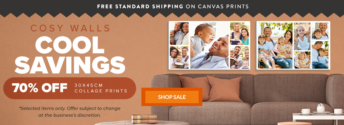 70% OFF COLLAGE PRINTS - CANVAS AND PREMIUM PRINTS