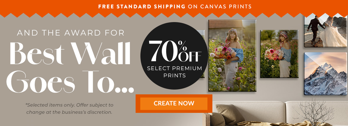 70% off premium prints