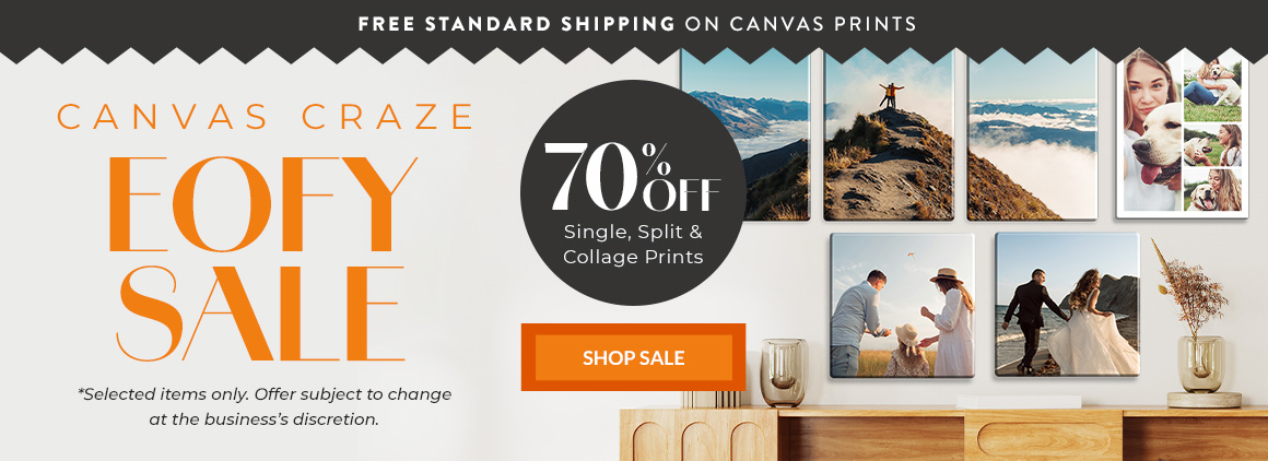 70% off selected single, collage and split prints + free shipping